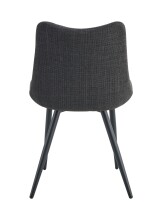Esszimmerstuhl >Lotta< 2er Set in anthrazit, Webstoff - 53x86x59cm (BxHxT)
