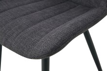 Esszimmerstuhl >Lotta< 2er Set in anthrazit, Webstoff - 53x86x59cm (BxHxT)