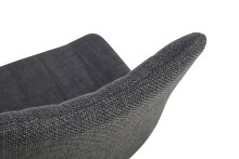 Esszimmerstuhl >Lotta< 2er Set in anthrazit, Webstoff - 53x86x59cm (BxHxT)