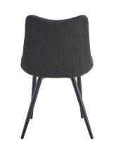 Esszimmerstuhl >Lotta< 2er Set in anthrazit, Webstoff - 53x86x59cm (BxHxT)