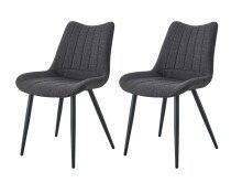 Esszimmerstuhl >Lotta< 2er Set in anthrazit,...
