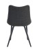 Esszimmerstuhl >Lotta< 2er Set in anthrazit, Webstoff - 53x86x59cm (BxHxT)