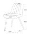 Esszimmerstuhl >Lotta< 2er Set in anthrazit, Webstoff - 53x86x59cm (BxHxT)