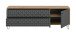 Lowboard >Prisma< in Artisan Oak / Anthrazit matt - 164x56x40cm (BxHxT)