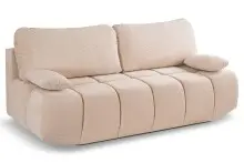 Schlafsofa >Lauder< in beige, Cord - 207x93x105cm (BxHxT)