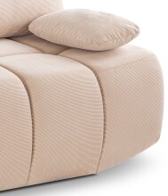 Schlafsofa >Lauder< in beige, Cord - 207x93x105cm (BxHxT)