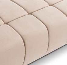 Schlafsofa >Lauder< in beige, Cord - 207x93x105cm (BxHxT)