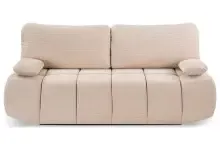 Schlafsofa >Lauder< in beige, Cord - 207x93x105cm (BxHxT)