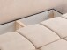 Schlafsofa >Lauder< in beige, Cord - 207x93x105cm (BxHxT)