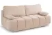 Schlafsofa >Lauder< in beige, Cord - 207x93x105cm (BxHxT)