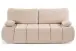 Schlafsofa >Lauder< in beige, Cord - 207x93x105cm (BxHxT)