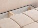 Schlafsofa >Lauder< in beige, Cord - 207x93x105cm (BxHxT)