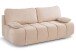 Schlafsofa >Lauder< in beige, Cord - 207x93x105cm (BxHxT)
