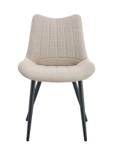 Esszimmerstuhl >Lotta< 2er Set in creme, Webstoff - 53x86x59cm (BxHxT)