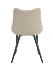 Esszimmerstuhl >Lotta< 2er Set in creme, Webstoff - 53x86x59cm (BxHxT)