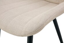 Esszimmerstuhl >Lotta< 2er Set in creme, Webstoff - 53x86x59cm (BxHxT)