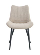 Esszimmerstuhl >Lotta< 2er Set in creme, Webstoff -...