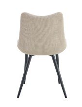 Esszimmerstuhl >Lotta< 2er Set in creme, Webstoff - 53x86x59cm (BxHxT)