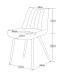 Esszimmerstuhl >Lotta< 2er Set in creme, Webstoff - 53x86x59cm (BxHxT)