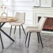 Esszimmerstuhl >Lotta< 2er Set in creme, Webstoff - 53x86x59cm (BxHxT)
