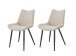 Esszimmerstuhl >Lotta< 2er Set in creme, Webstoff - 53x86x59cm (BxHxT)
