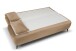 Schlafsofa >Sendi< in braun-beige, Velour - 210x103x90cm (BxHxT)