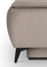 Schlafsofa >Sendi< in beige, Velour - 210x103x90cm (BxHxT)