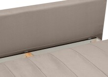 Schlafsofa >Sendi< in beige, Velour - 210x103x90cm (BxHxT)