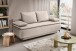 Schlafsofa >Sendi< in beige, Velour - 210x103x90cm (BxHxT)
