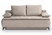 Schlafsofa >Sendi< in beige, Velour - 210x103x90cm (BxHxT)