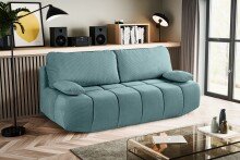Schlafsofa >Lauder< in mint-blau, Cord -...