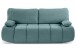 Schlafsofa >Lauder< in mint-blau, Cord - 207x93x105cm (BxHxT)