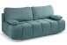 Schlafsofa >Lauder< in mint-blau, Cord - 207x93x105cm (BxHxT)