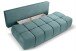 Schlafsofa >Lauder< in mint-blau, Cord - 207x93x105cm (BxHxT)