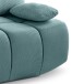 Schlafsofa >Lauder< in mint-blau, Cord - 207x93x105cm (BxHxT)