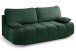 Schlafsofa >Lauder< in smaragdgrün, Cord - 207x93x105cm (BxHxT)