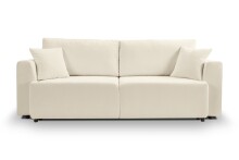 Schlafsofa >Point< in hellbeige, Webstoff - 250x95x99cm (BxHxT)