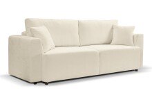 Schlafsofa >Point< in hellbeige, Webstoff - 250x95x99cm (BxHxT)