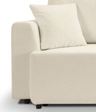 Schlafsofa >Point< in hellbeige, Webstoff - 250x95x99cm (BxHxT)