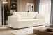 Schlafsofa >Point< in hellbeige, Webstoff - 250x95x99cm (BxHxT)