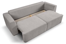 Schlafsofa >Point< in hellgrau, Webstoff - 250x95x99cm (BxHxT)