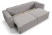 Schlafsofa >Point< in hellgrau, Webstoff - 250x95x99cm (BxHxT)