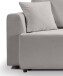 Schlafsofa >Point< in hellgrau, Webstoff - 250x95x99cm (BxHxT)