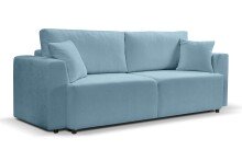 Schlafsofa >Point< in hellblau, Webstoff -...