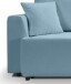 Schlafsofa >Point< in hellblau, Webstoff - 250x95x99cm (BxHxT)