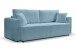 Schlafsofa >Point< in hellblau, Webstoff - 250x95x99cm (BxHxT)