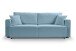 Schlafsofa >Point< in hellblau, Webstoff - 250x95x99cm (BxHxT)