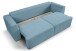 Schlafsofa >Point< in hellblau, Webstoff - 250x95x99cm (BxHxT)