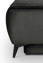 Schlafsofa >Sendi< in grau-beige, Velour - 210x103x90cm (BxHxT)