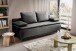 Schlafsofa >Sendi< in grau-beige, Velour - 210x103x90cm (BxHxT)